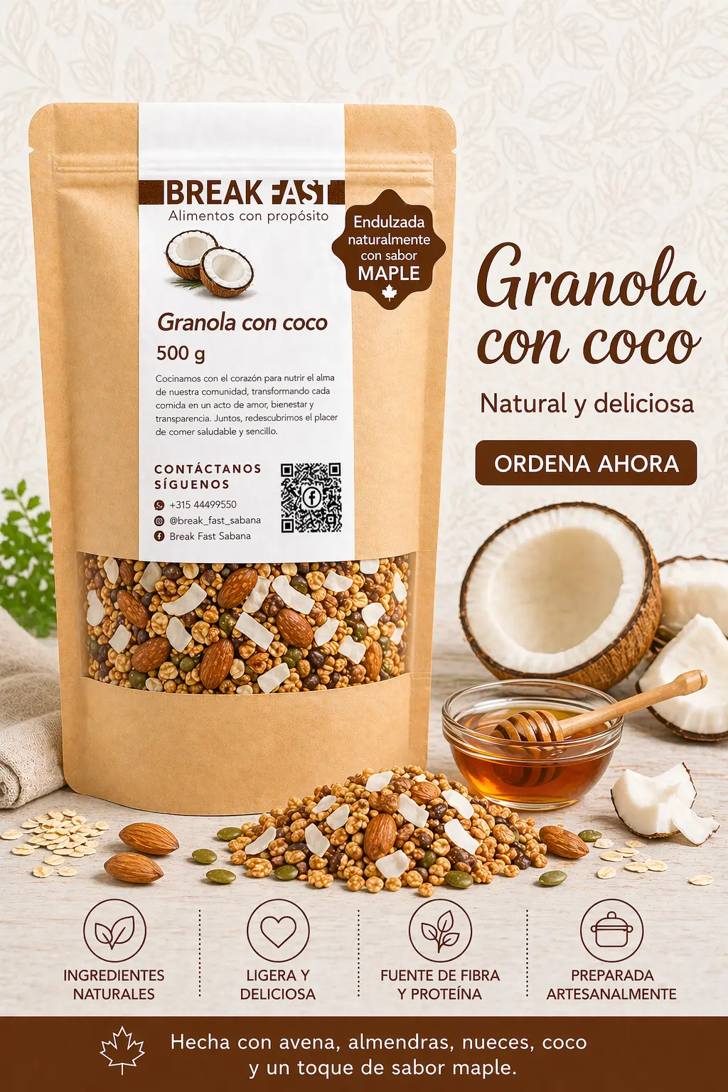 Granola con coco BreakFast